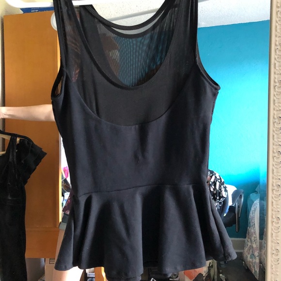 Bebe Sequin Peplum Dressy Top - Picture 6 of 6